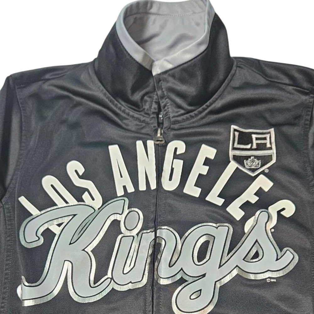 NHL Los Angeles Kings G-III Sports Carl Banks Track Jacket Black Silver Womens S
